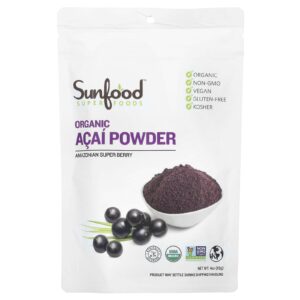 Sunfood Açaí Orgânico em Pó 113 g (4 oz)