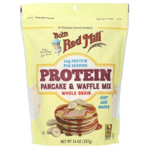 Bobs Red Mill Mistura de Proteína para Panqueca e Waffle Grão Integral 397 g (14 oz)