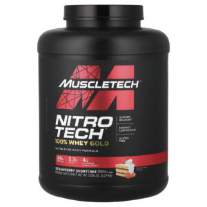 MuscleTech Nitro-Tech® 100% Whey Gold Torta de Morango 228 kg (503 lb)