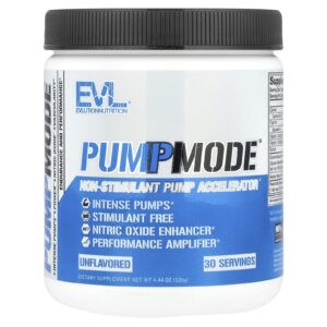 EVLution Nutrition PumpMode Acelerador de Bomba Não Estimulante 126 g (444 oz)
