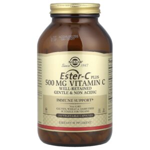 Solgar Ester-C® Mais Vitamina C 500 mg 250 Cápsulas Vegetais