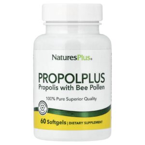 NaturesPlus Propolplus Própolis com Pólen de Abelha 60 Cápsulas Softgel
