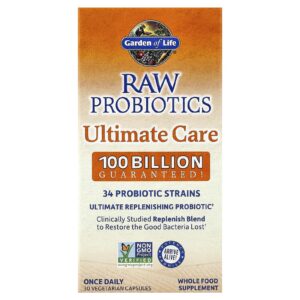 Garden of Life RAW Probiotics Ultimate Care 30 Cápsulas Vegetais