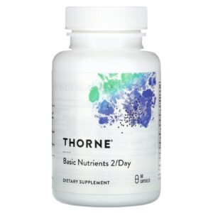 Thorne Basic Nutrients 2/Day Com Certificação da NSF para Esportes 60 Cápsulas