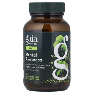 Gaia Herbs Alerta Mental 60 Phyto-Caps® Líquidos (418 mg por cápsula)