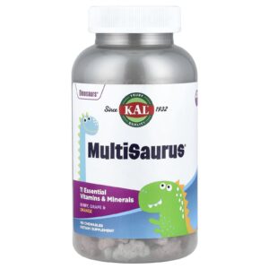 KAL MultiSaurus® Fruto Silvestre Uva e Laranja 180 Cápsulas Mastigáveis