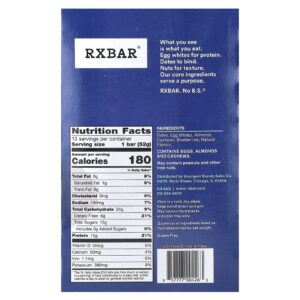 RXBAR Barra de Proteína Mirtilo 12 Barras 52 g (18 oz) Cada