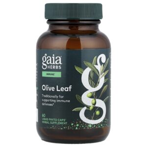 Gaia Herbs Folha de Oliveira 60 Phyto-Caps® Líquidos