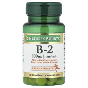 Natures Bounty Vitamina B-2 100 mg 100 Comprimidos Revestidos