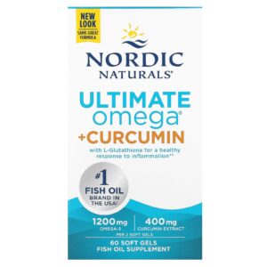 Nordic Naturals Ultimate Omega + Curcumina 60 Cápsulas Softgel