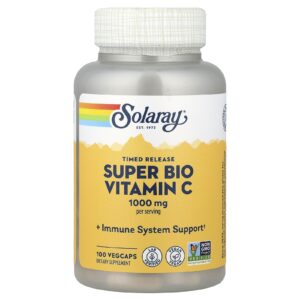 Solaray Super Bio Vitamina C de Liberação Programada 100 VegCaps