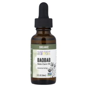 Aura Cacia Óleo de Baobá Orgânico Óleo para Cuidados com a Pele 30 ml (1 fl oz)