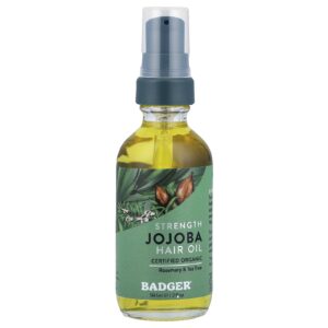 Badger Óleo Capilar de Jojoba Alecrim e Melaleuca 591 ml (2 fl oz)