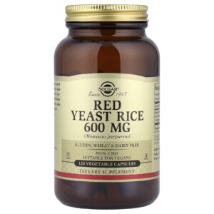 Solgar Arroz Fermentado Vermelho 600 mg 120 Cápsulas Vegetais