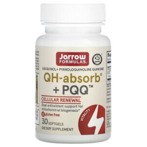 Jarrow Formulas QH-Absorb + PQQ 30 Cápsulas Softgel