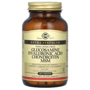 Solgar Glicosamina Ácido Hialurônico Chondroitin MSM 60 Comprimidos