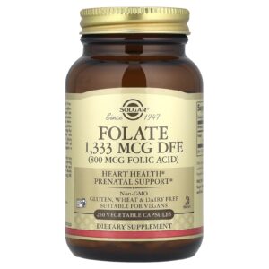Solgar Folato 1.333 mcg DFE 250 Cápsulas Vegetais