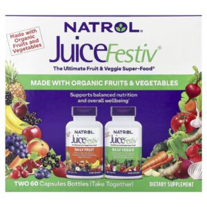 Natrol JuiceFestiv® 2 Frascos 60 Cápsulas Cada