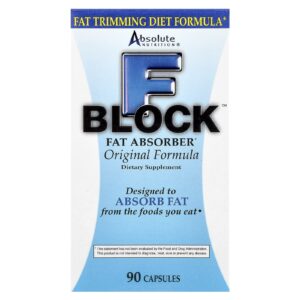 Absolute Nutrition FBlock™ Absorvedor de Gordura Fórmula Original 90 Cápsulas