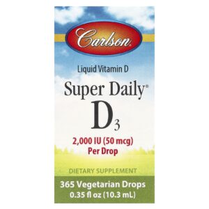 Carlson Super Daily® D3 50 mcg (2.000 UI) 103 ml (035 fl oz)