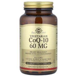Solgar CoQ-10 Vegetariano 60 mg 180 Cápsulas Vegetarianas