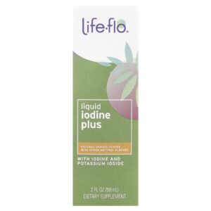 Life-flo Iodo Líquido Plus Sabor Laranja Natural 59 ml (2 fl oz)