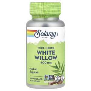 Solaray True Herbs Salgueiro Branco 400 mg 100 VegCaps