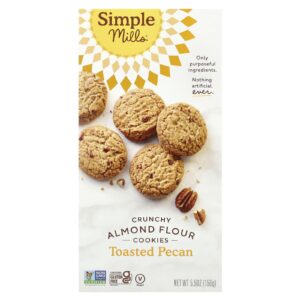 Simple Mills Cookies Crocantes de Pecan Torrada Naturalmente livres de glúten 5.5 oz (156 g)