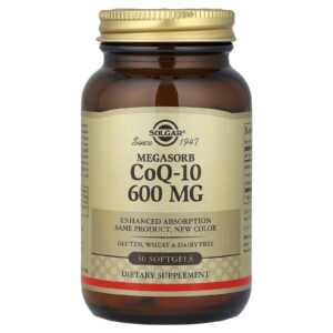 Solgar Megasorb CoQ-10 600 mg 30 Cápsulas Softgel