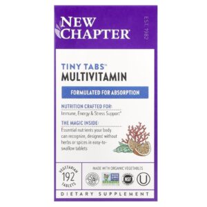 New Chapter Multivitamínico Tiny Tabs™ 192 Comprimidos Vegetarianos