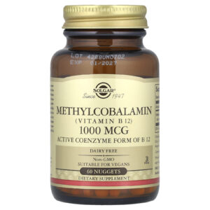 Solgar Mecobalamina Sublingual (Vitamina B12) 1.000 mcg 60 Nuggets