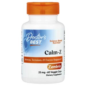 Doctors Best Calm-Z com Zembrin 25 mg 60 Cápsulas Vegetais