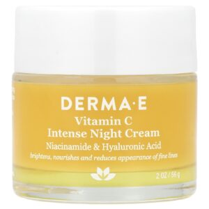 DERMA E Creme Noturno Intenso de Vitamina C 56 g (2 oz)