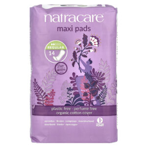 Natracare Maxi Pads Regular/Normal 14 Absorventes Regulares