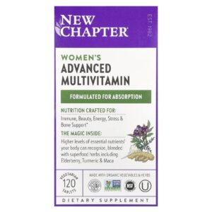 New Chapter Womens Advanced Multi 120 Comprimidos de Origem Vegetal
