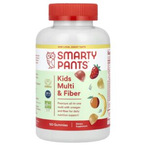 SmartyPants Multivitamínico e Fibra para Crianças Limão Laranja com Morango e Banana 120 Gomas
