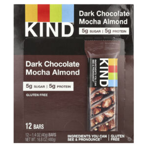 KIND Bars Chocolate Amargo Mocha e Amêndoa 12 Barras 40 g (14 oz) Cada