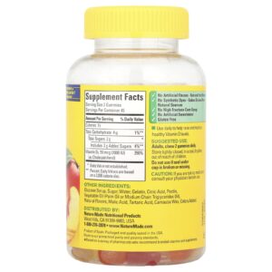 Nature Made Gomas de Vitamina D3 Morango Pêssego e Manga 90 Gomas (25 mcg (1.000 UI) por Goma)