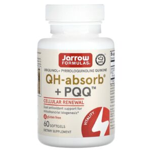 Jarrow Formulas QH-Absorb + PQQ 60 Cápsulas Softgel