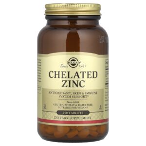 Solgar Zinco Quelato 250 Comprimidos (22 mg por Comprimido)