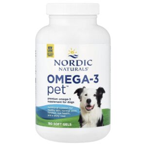 Nordic Naturals Omega-3 Pet™ Para Cães 180 Cápsulas Softgel