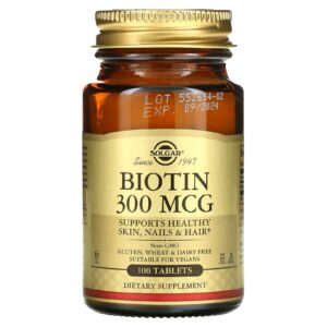Solgar Biotina 300 mcg 100 Comprimidos