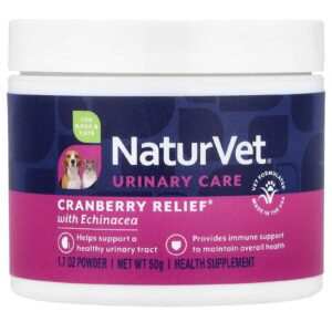 NaturVet Cranberry Relief® com Echinacea Para Cães e Gatos 50 g (17 oz)