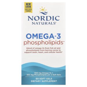 Nordic Naturals Fosfolipídios Omega-3™ 60 Cápsulas Softgel