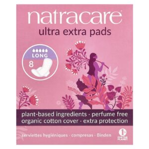 Natracare Ultra Extra Absorventes Orgânicos e Naturais Longos 8 absorventes