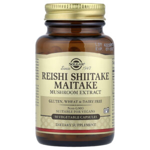 Solgar Extrato de Cogumelo Reita Shiitake Maitake 50 Cápsulas Vegetais
