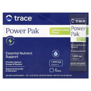 Trace Power Pak Limão Siciliano e Limão Taiti 30 Embalagens 61 g (022 oz) Cada