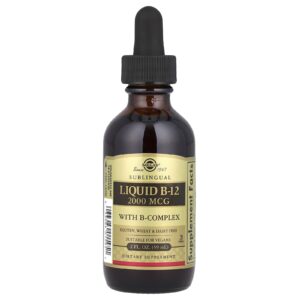 Solgar Sublingual Líquido B-12 2.000 mcg 59 ml (2 fl oz)