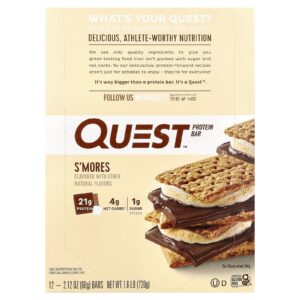 Quest Nutrition Barra de Proteínas Smores 12 Barras 212 (60 g) Cada