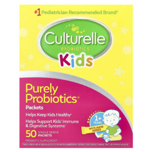 Culturelle Kids Purely Probiotics® a Partir de 1 Ano 50 Embalagens de Porção Individual 15 g (005 oz) Cada
